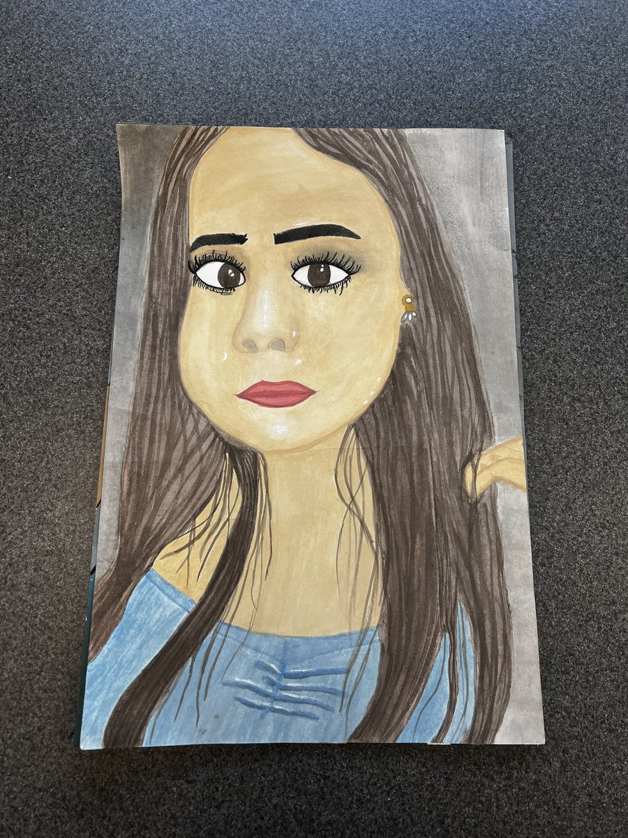 LydBerndt's tweet photo. Look at these rad portraits some of my painting students did. #edisonhs @SAISD https://t.co/rRD9UJ8bVm