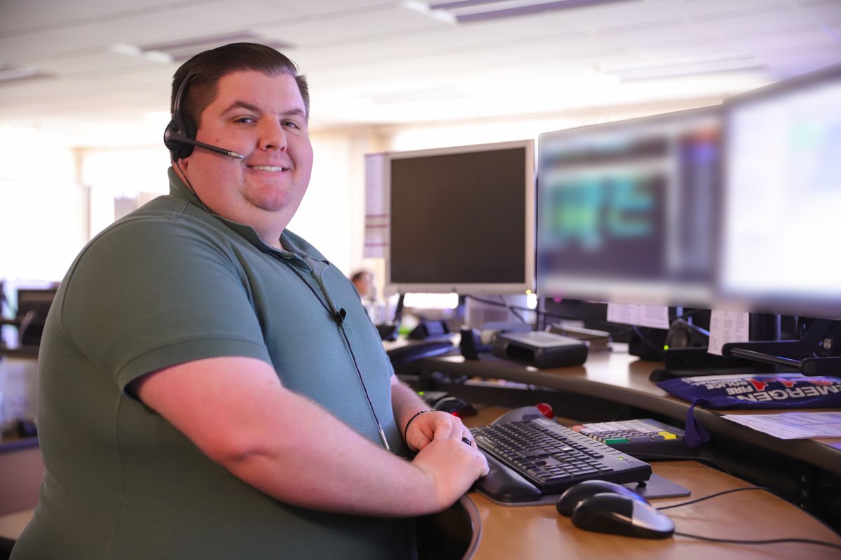 VCSODispatch's tweet photo. Today, in celebration and support of women around the world, our staff at the Sheriff’s Communications Center dressed in purple, green and white – the official colors for #InternationalWomensDay. 

#VCSheriff #dispatch #VenturaCounty https://t.co/bl1V6C4bXy