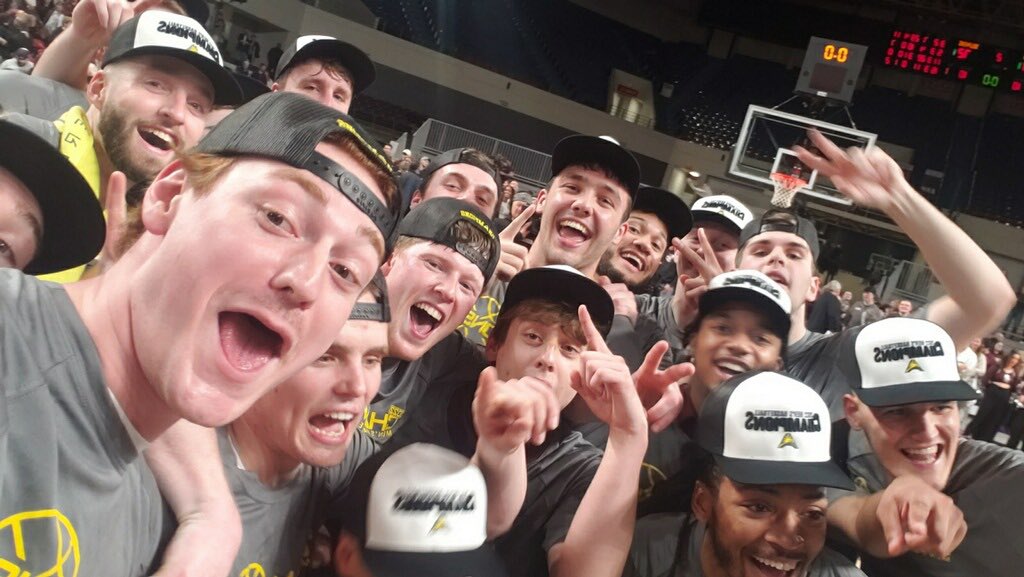 How about that #ASUNMBB Championship selfie ‼️🤳

#ASUNMadness | <a href="/BUKnightsMBB/">Bellarmine Men’s Basketball</a> | #SwordsUpBU