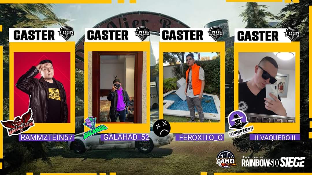 LouD_Cup's tweet photo. Presentamos a los 4 #casters  para la #3eraTemporada de LouD CUP 🔥

Parte importante del proyecto tanto como los equipos, son los casters quienes nos brindan emociones en cada enfrentamiento.

@rammztein57
@galahad_52
#vaquero 
#Feroxito

#Sponsor #FrikigameStoresk https://t.co/R4KOD148cV