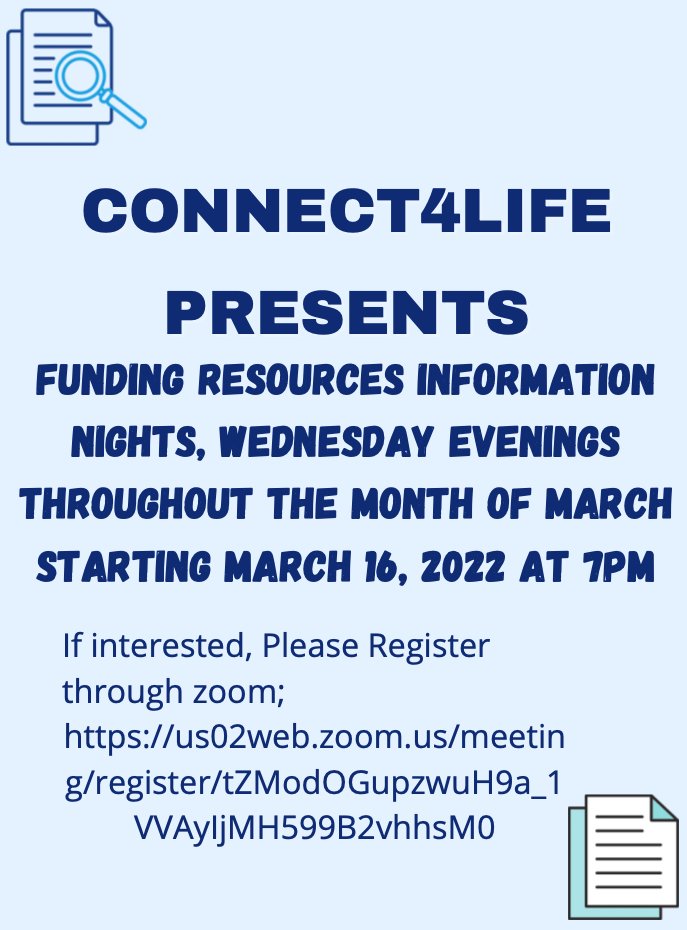 Every Wednesday this month we'll be hosting a Funding Resources Information Night and you're invited! If you're interested in learning more check out the link below:

ow.ly/avlp50Ibkft