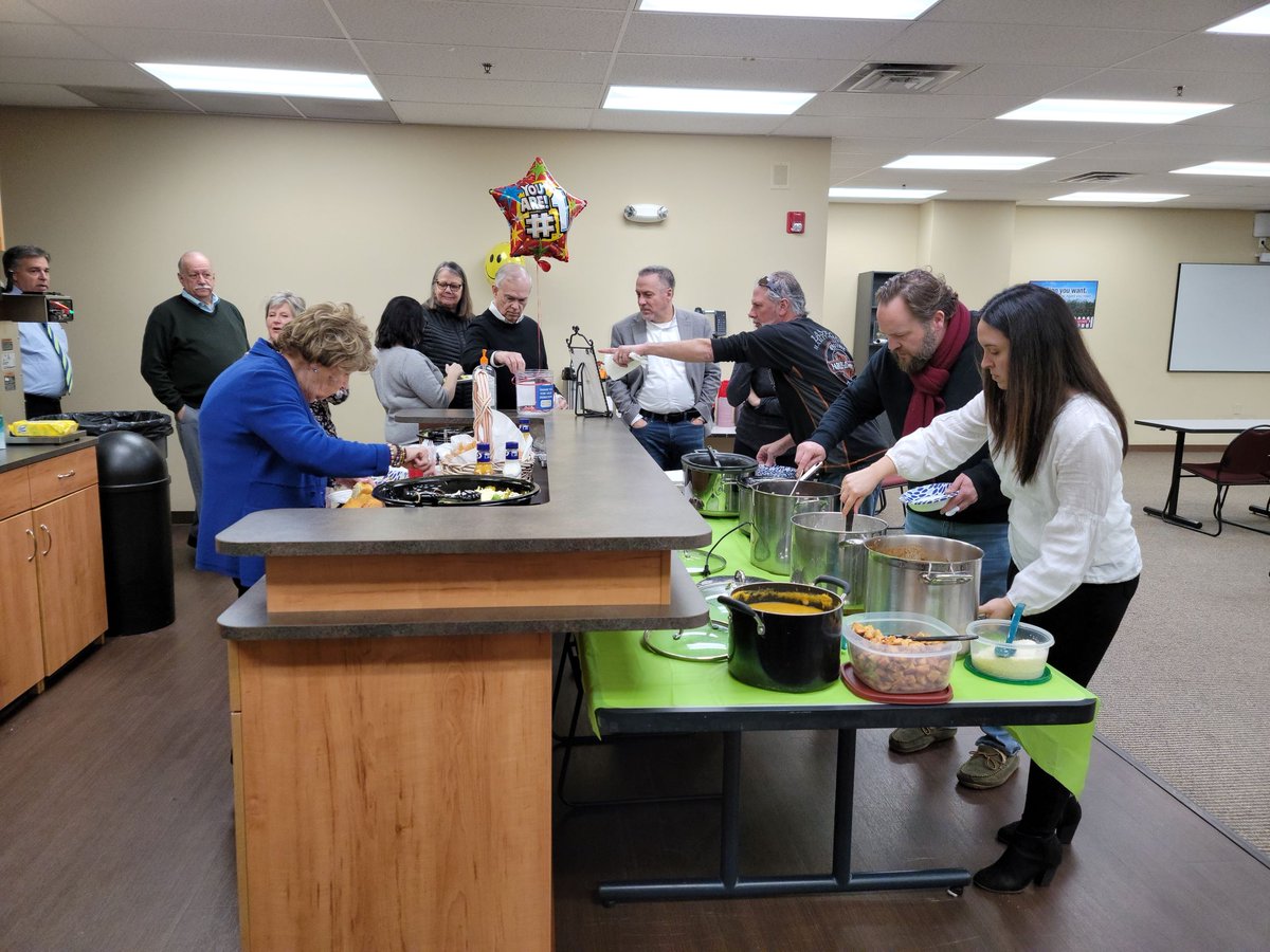 REMAXofReading's tweet photo. We had an amazing Agent and Staff Appreciation lunch today! Complete with Dawn Fry's famous soups, salad, bread & cookies.
We thank all of our team for the hard work & dedication they put in every day!
#REMAXofReading #HomemadeSoup #agentappreciation #staffappreciationโ #REMAX https://t.co/JMOZdxaeO4