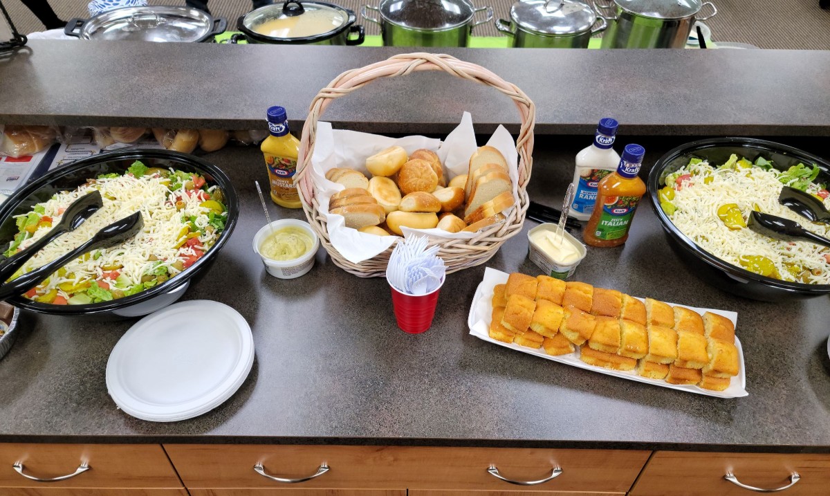REMAXofReading's tweet photo. We had an amazing Agent and Staff Appreciation lunch today! Complete with Dawn Fry's famous soups, salad, bread & cookies.
We thank all of our team for the hard work & dedication they put in every day!
#REMAXofReading #HomemadeSoup #agentappreciation #staffappreciationโ #REMAX https://t.co/JMOZdxaeO4