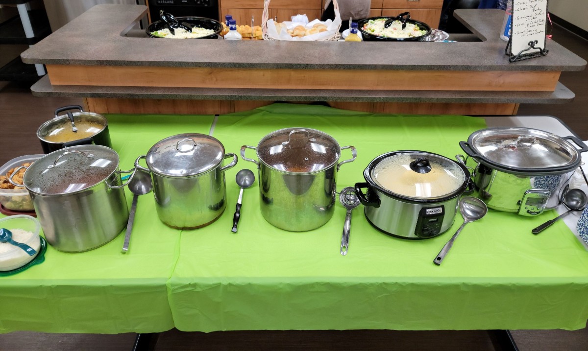 REMAXofReading's tweet photo. We had an amazing Agent and Staff Appreciation lunch today! Complete with Dawn Fry's famous soups, salad, bread & cookies.
We thank all of our team for the hard work & dedication they put in every day!
#REMAXofReading #HomemadeSoup #agentappreciation #staffappreciationโ #REMAX https://t.co/JMOZdxaeO4
