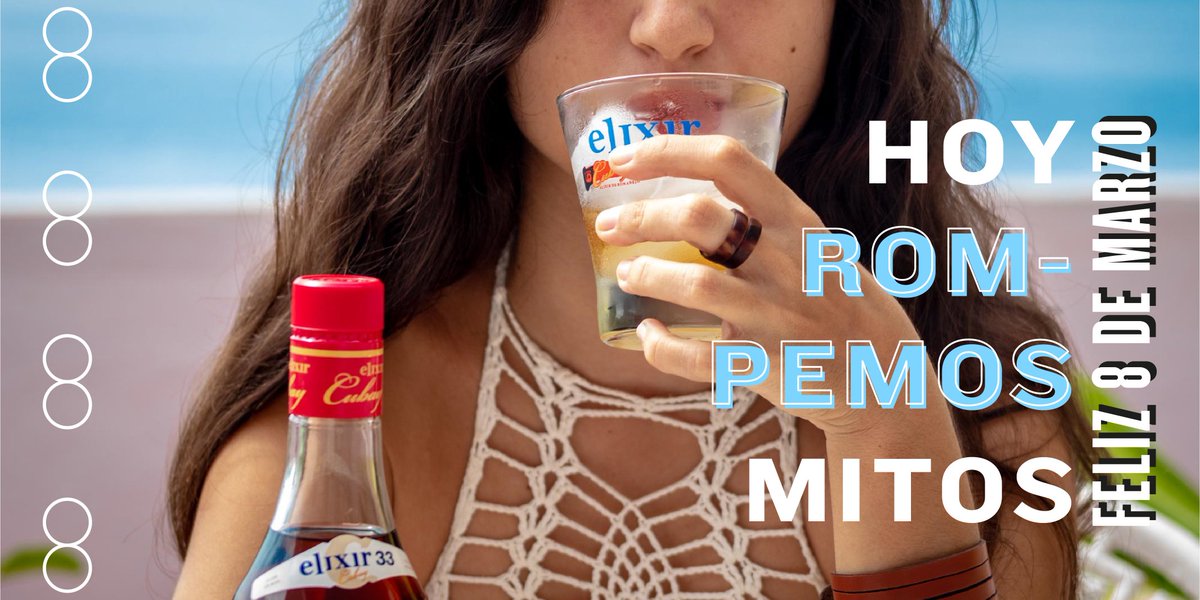 CubaRonSA's tweet photo. 🥃💯🇨🇺 Trago suave para la mujer y bebida fuerte para el hombre: los estereotipos contribuyen a perpetuar la violencia de género. Este #8Marzo vamos a romperlos, porque está bien el #Elixir33 y el #CubayExtraViejo también.
#DíaDeLaMujer #MujerCubana #RonCubay #SiEsCubanoEsCubay https://t.co/aY6J2rX49x