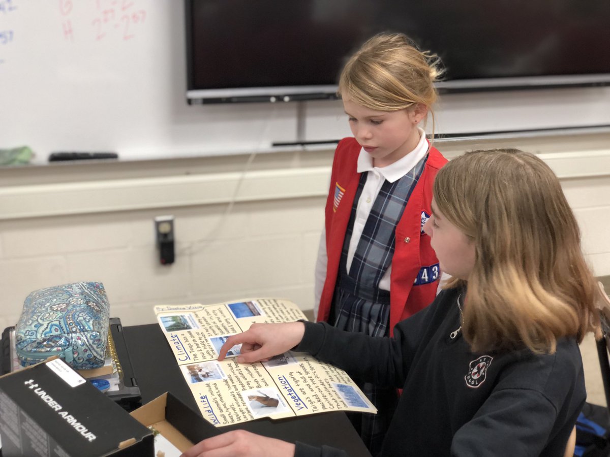 MrsReidSTJ's tweet photo. 7th graders shared their STEAM projects - biomes. What a great job! @StJamesWO https://t.co/9DHgmRemQ4