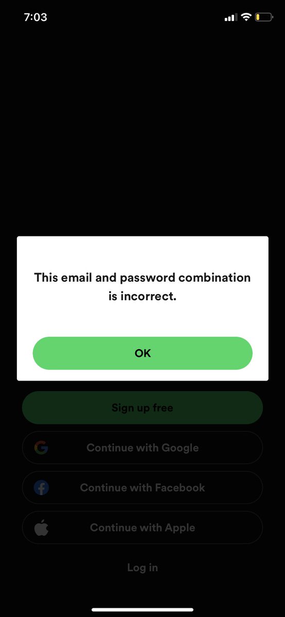 Rorramonn's tweet photo. @SpotifyStatus @SpotifyCares I still can’t access https://t.co/XPw9gps7GV