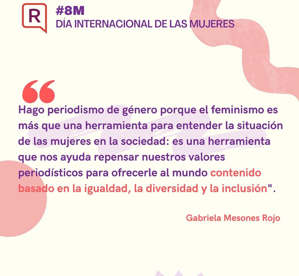periodistas_ve's tweet photo. #8M 💜 Nosotras creemos que el periodismo feminista o con perspectiva de género es fundamental para la visibilización, inclusión y documentación de nuestras realidades. 

Pero le preguntamos a algunas periodistas de la Red y sus respuestas van mucho más allá 💪 https://t.co/1w0N2FTwg1