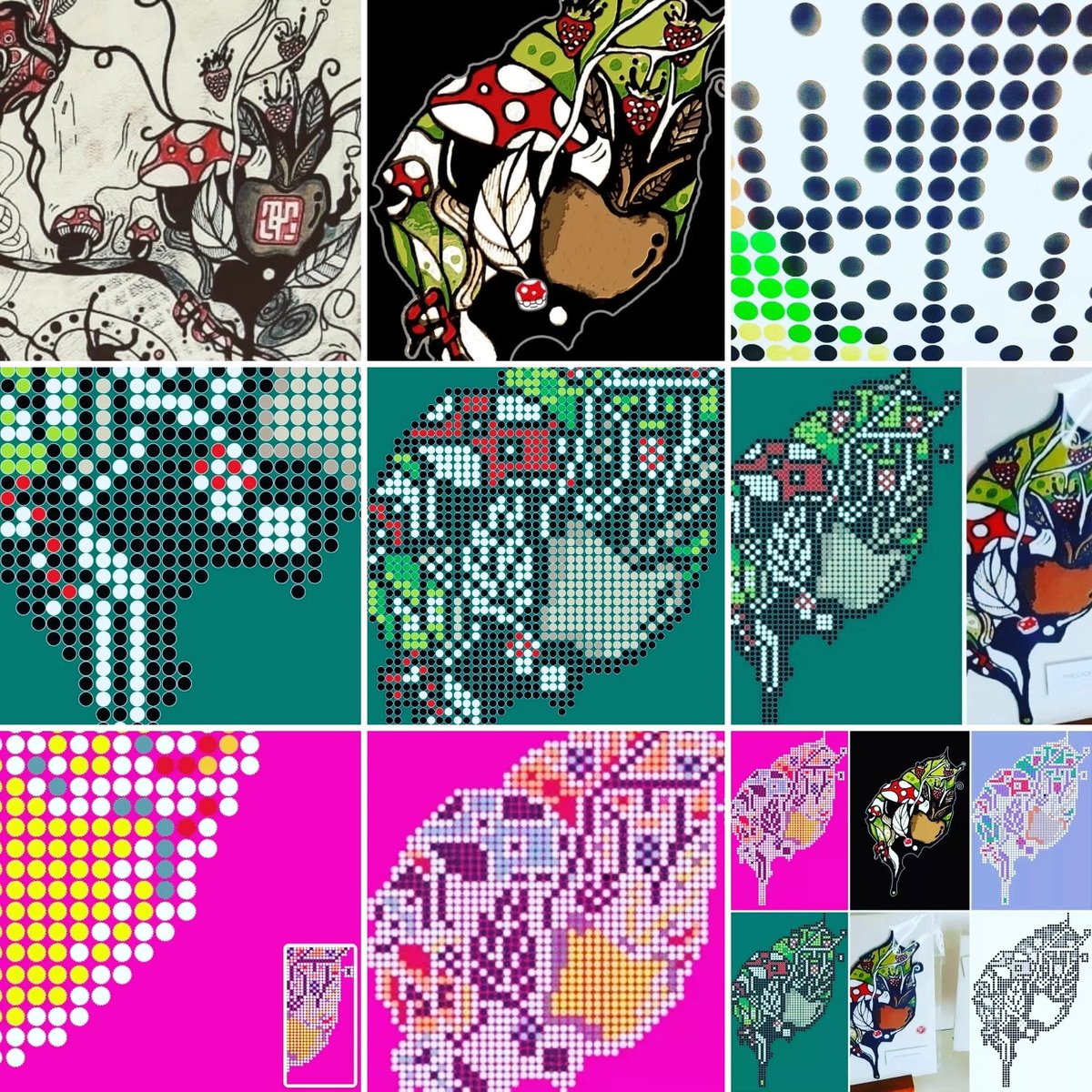 mingmushi's tweet photo. #Flashback presenting #portfoliofavourites #artwork02

"PRECIOUSYNTHESIS" (Materials by respective parties) 

 STEPS:
1. Crop detail.  
2. Clean-up, Digitise &amp; Rework. 
3. Create Original. 
4. Draw Points. 
5. Create Colourset 01.
6. Colour Alter. 
7. Create Coloursets 02,03,04. https://t.co/RJVV7bLR9L