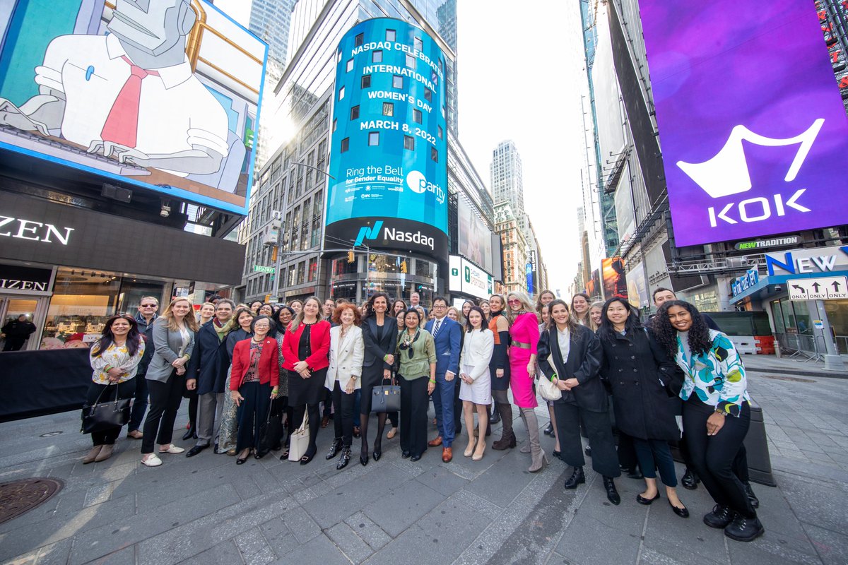 Women’s Empowerment Principles (@weprinciples) on Twitter photo We were excited to open the market with <a href="/Nasdaq/">Nasdaq</a> and <a href="/paritypledge/">Parity.Org</a> to ring the bell for gender equality!
<a href="/IFC_org/">IFC</a> <a href="/unglobalcompact/">unglobalcompactau</a> <a href="/UN_Women/">UN Women</a> We were excited to open the market with <a href="/Nasdaq/">Nasdaq</a> and <a href="/paritypledge/">Parity.Org</a> to ring the bell for gender equality!
<a href="/IFC_org/">IFC</a> <a href="/unglobalcompact/">unglobalcompactau</a> <a href="/UN_Women/">UN Women</a>