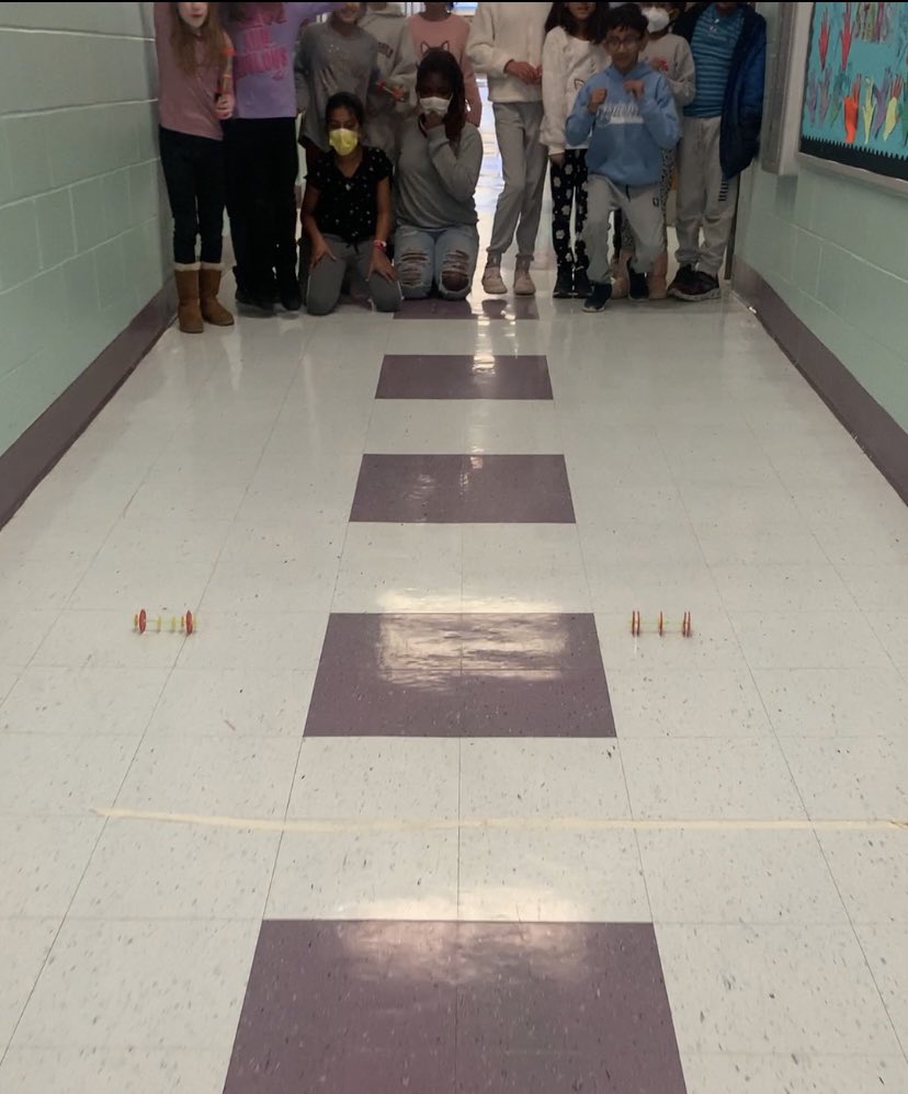 Putting our wheel and axle units to the test, tournament style! We are just loving our “Motion and Matter” science unit! #rvilleproud