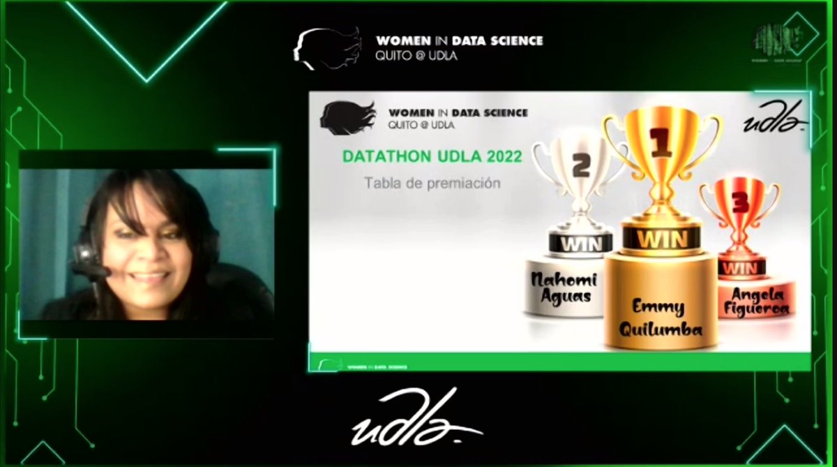 UDLAEcuador's tweet photo. #WiDS | ¡Felicidades a las ganadoras del #Datathon2022! https://t.co/ALQ62VIlnb