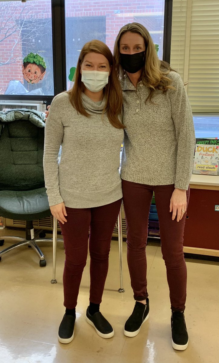 Our students loved that their two teachers were accidentally twinning today. #LEchoosesHAPPY