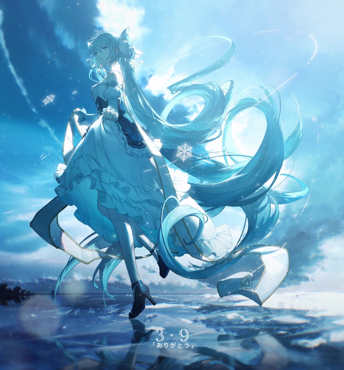 初音ミク「39 #初音ミク #VOCALOID #女の子 #初音未来 https://t.」|KonYa666のイラスト