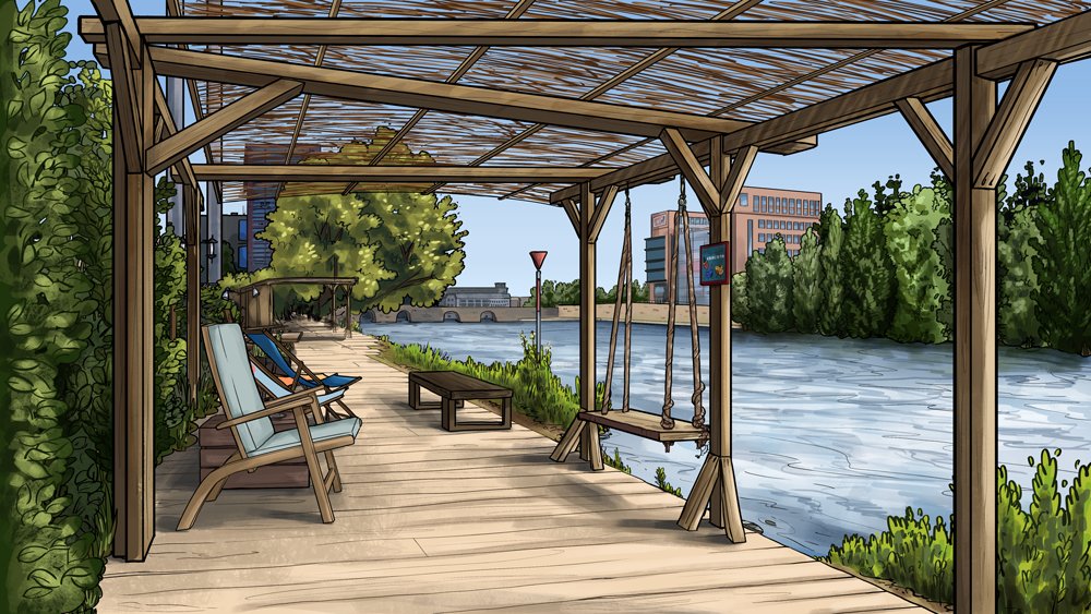 quietsnooze's tweet photo. Here are some backgrounds from my webcomic Radio Silence over the years. https://t.co/RQB3ZjB9Fk