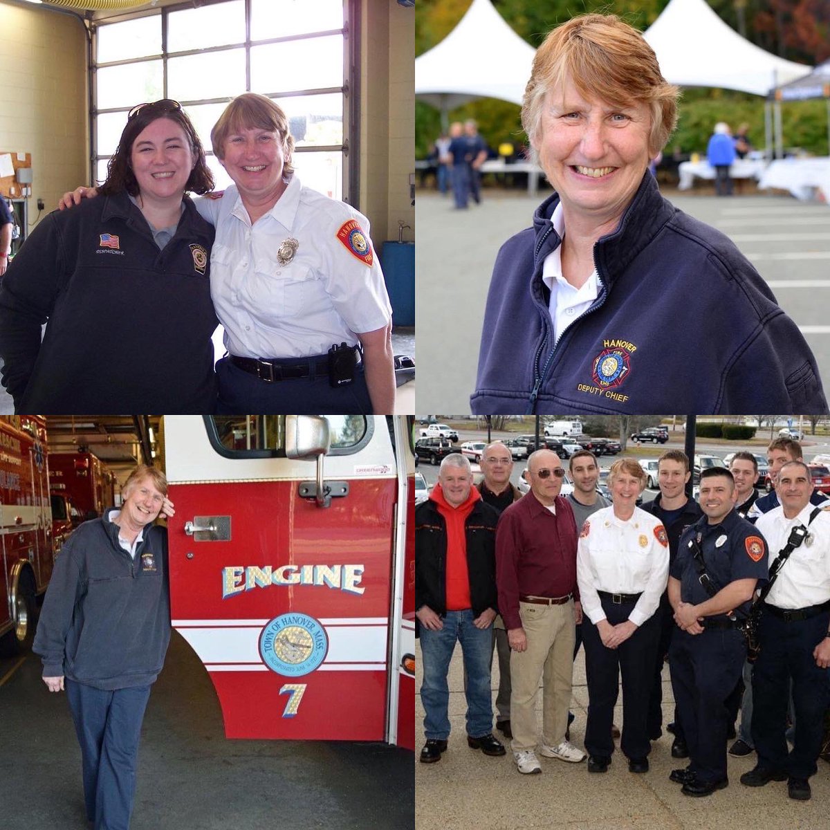 HanoverFire's tweet photo. In honor of #InternationalWomensDay2022, #HFD would like to recognize retired Deputy Fire Chief Barbara Stone &amp; current Administrative Assistant Nickie Poznauskis for their contributions to the HFD.  We thank you for your commitment &amp; dedicated service to the HFD &amp; @HanoverMA! https://t.co/Ub49S4rfoI
