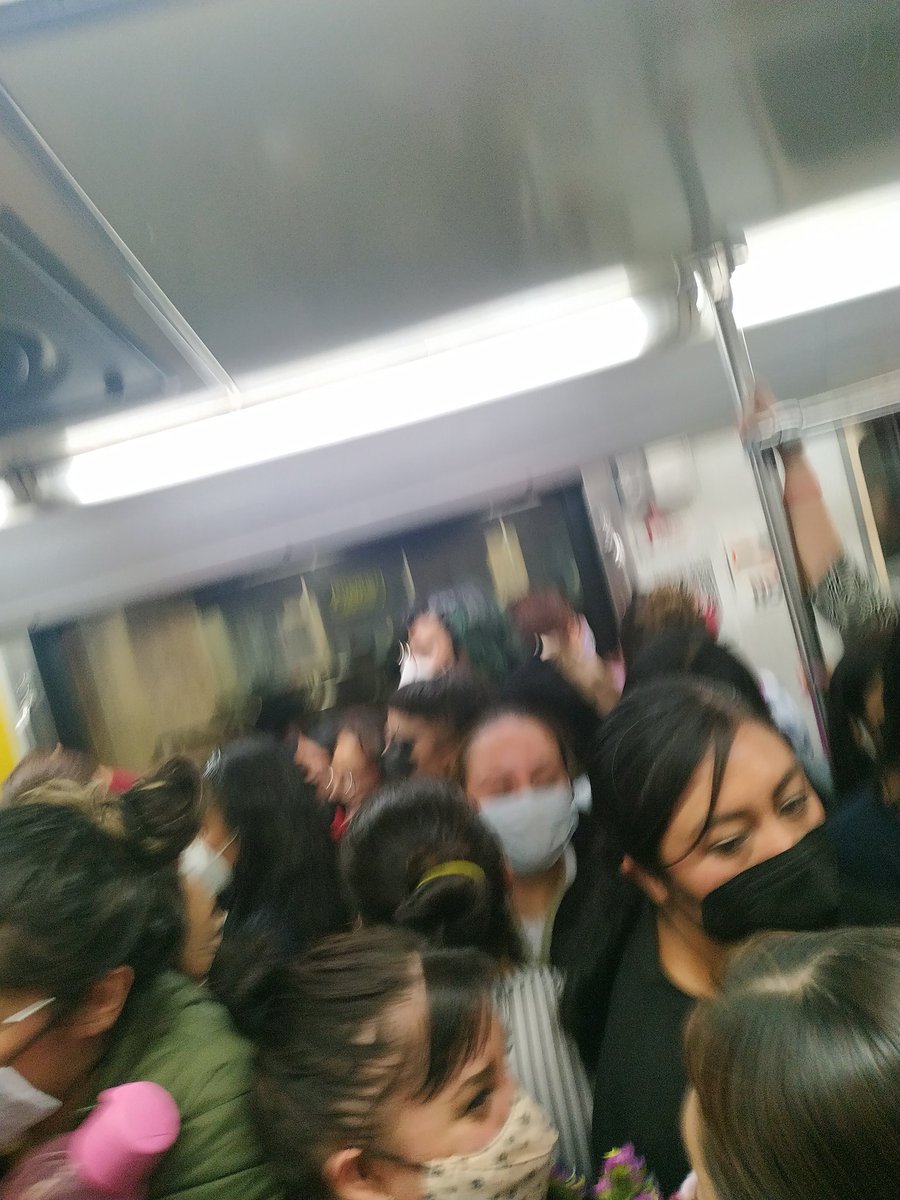 XimeSolis's tweet photo. Glorioso #DiaInternacionalDeLaMujer 💐 Arriba el 'Covi' 🤐🤫

Línea 9 del @MetroCDMX https://t.co/DGV3JWemXm