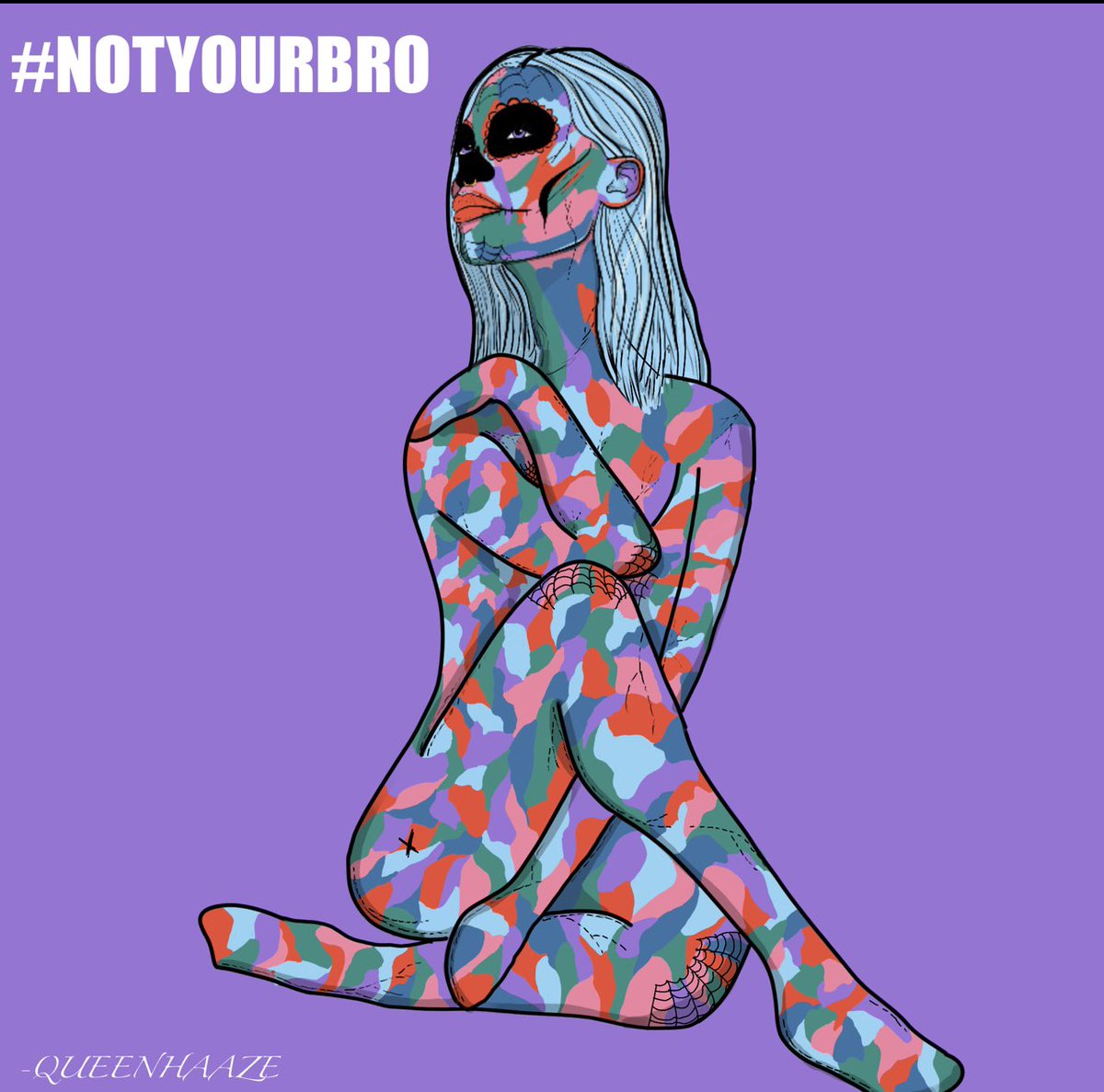 QueenHaaze's tweet photo. What my @NotYourBroNFT means to me?

I think they both represent my equal halves. One side is quiet reserved and celebrates life in spite of grief and loss... the other one is bright and uniquely, unapologetically herself, rainbow colors and all. 💜🌈
#nybfamily  #IWDNYB #LGBTQIA https://t.co/BmKDwMNOB0