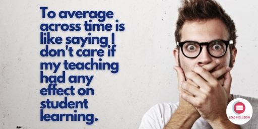 leeannjung's tweet photo. To average grades across time is like saying "I don't care if my teaching had any impact on student learning." #LeadInclusion #sblchat #atassessment #edchat #tg2chat https://t.co/jOPBd1GrMu
