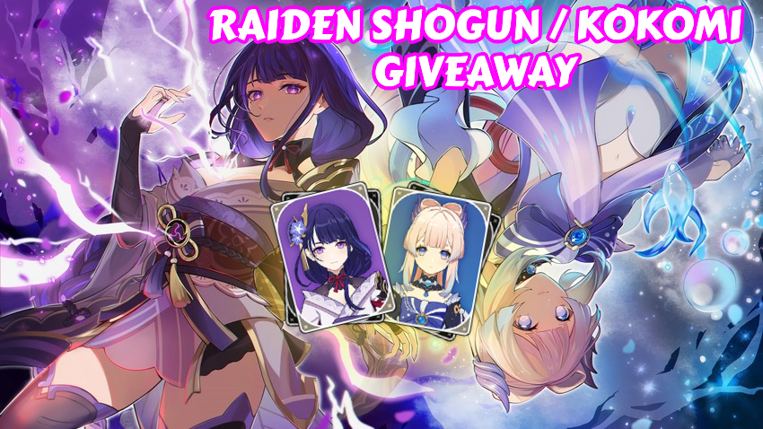 AshBlossoms_'s tweet photo. 💫GenshinTwt Giveaway #21

🎉Raiden/Kokomi GA

To Enter:
★ Follow @AshBlossoms_ @official_te0  @eruhime 
★ Like, Retweet, Tag a friend
★ Join: https://t.co/577HheVwhL
★ Ends Mar. 26

LIVE: https://t.co/uJf9tfVvod

#genshintwt
#genshingiveaway 
#genshinimpact
#genshingiveaways https://t.co/LhV03UTzw7
