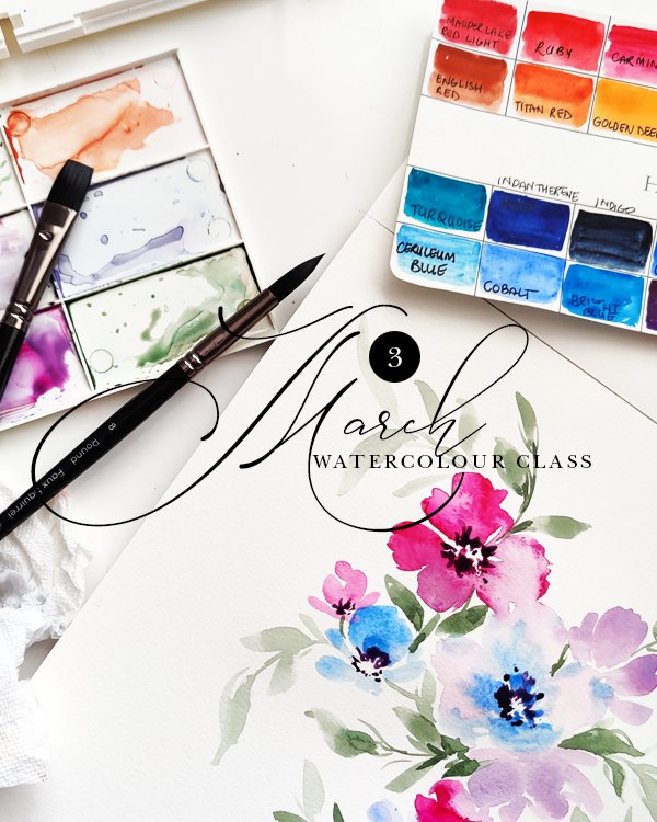 HelloClariceG's tweet photo. Sign-up for March Watercolour class, now on the online shop. We are focusing on blending this time. Along with everything we've learnt in January and February classes. #Watercolourpainting https://t.co/pb5vWyfnAm https://t.co/pLTycKKqMW