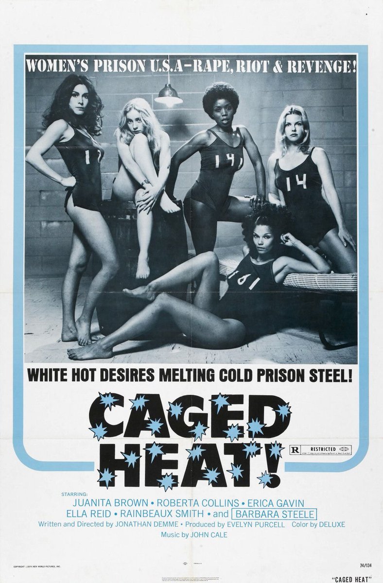 #watched CAGED HEAT (1974)

Deep-fried 1970s drive-in trash, sprinkled with powdered sugar. Nom nom nom. 

Co-starring Barbara Steele!
#WomenInPrison #exploitationfilms #grindhouse