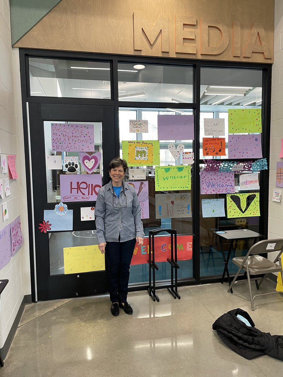 missmihelic's tweet photo. What an honor it was to have author, and former Brookwood teacher, Mary Don Beachy visit with our K-2 readers today! #bkreaders #bklibrary #authorvisit https://t.co/6t2rWjk5xW