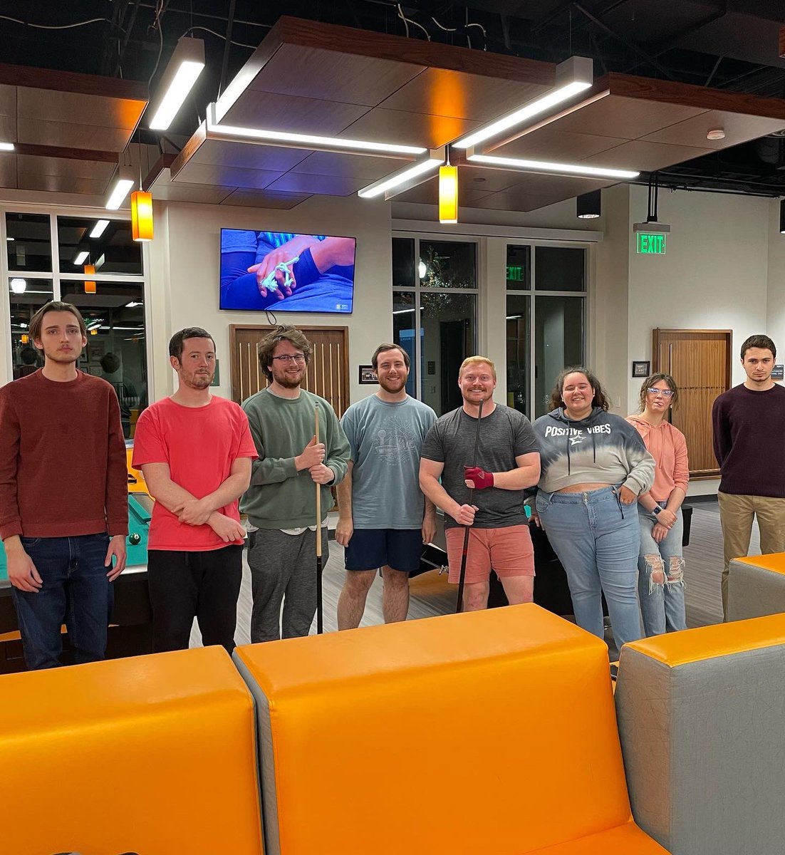 Here are some pictures from our Billiards Tournament tonight at Union Station!!
Congrats to the winner, Cannon McIntosh and our runner up, Toni Brewer!! Thanks to everyone who came out and played!🎱🏆
