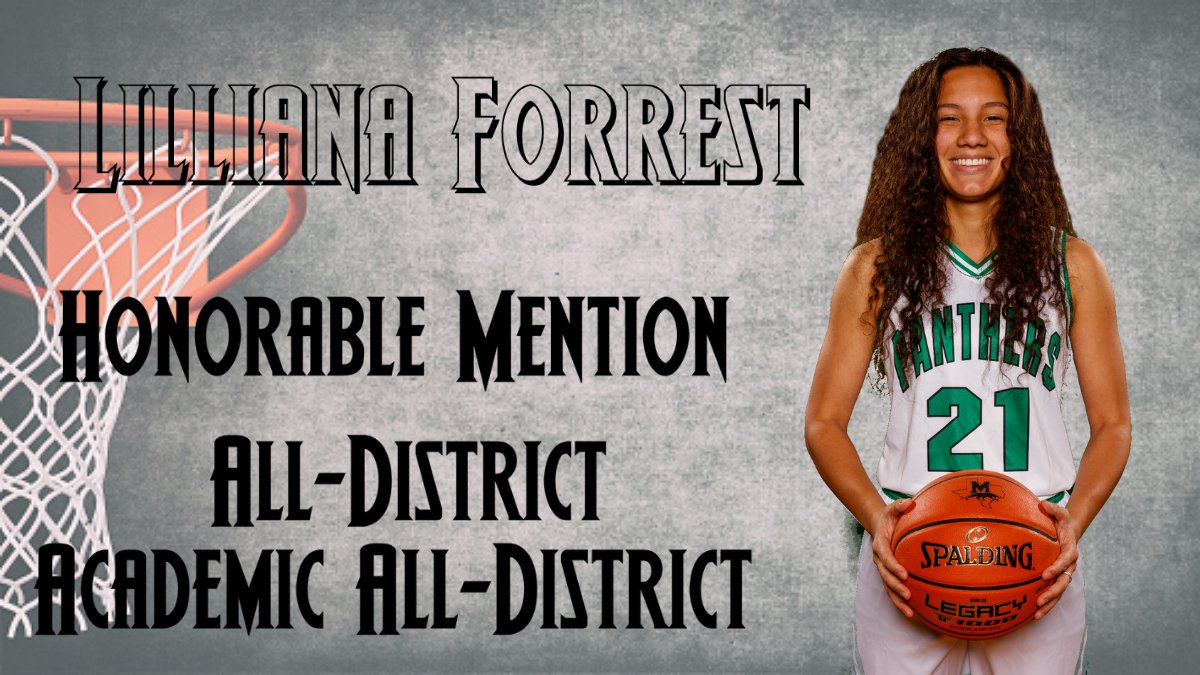 Mabank_Hoops's tweet photo. Congratulations to @lillianaforrest on being named Honorable Mention All-District 14-4A as well as Academic All-District!  We are very proud of you.  #RTB #Give3Cheers https://t.co/IBCKQeAidO