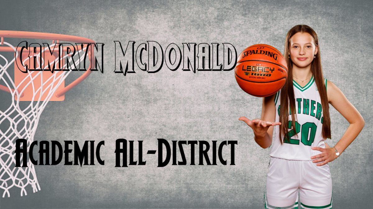 Mabank_Hoops's tweet photo. Congratulations to Camryn McDonald on earning Academic All-District honors!  We are very proud of you.  #RTB #Give3Cheers https://t.co/pB5AUfbgEJ
