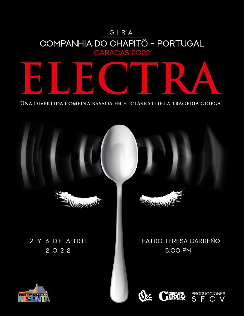 #teatro europeo en #Caracas,  Electra una comedia  con cara de tragedia  #teresacarreño <a href="/luchaalmada/">Alfred Nazareth</a> <a href="/minculturave/">Ministerio del Poder Popular para la Cultura</a> <a href="/VTVNoticias/">VTV Noticias</a> <a href="/UNoticias/">Últimas Noticias</a> <a href="/LOACTUAL/">Lo Actual</a> <a href="/minculturave/">Ministerio del Poder Popular para la Cultura</a>