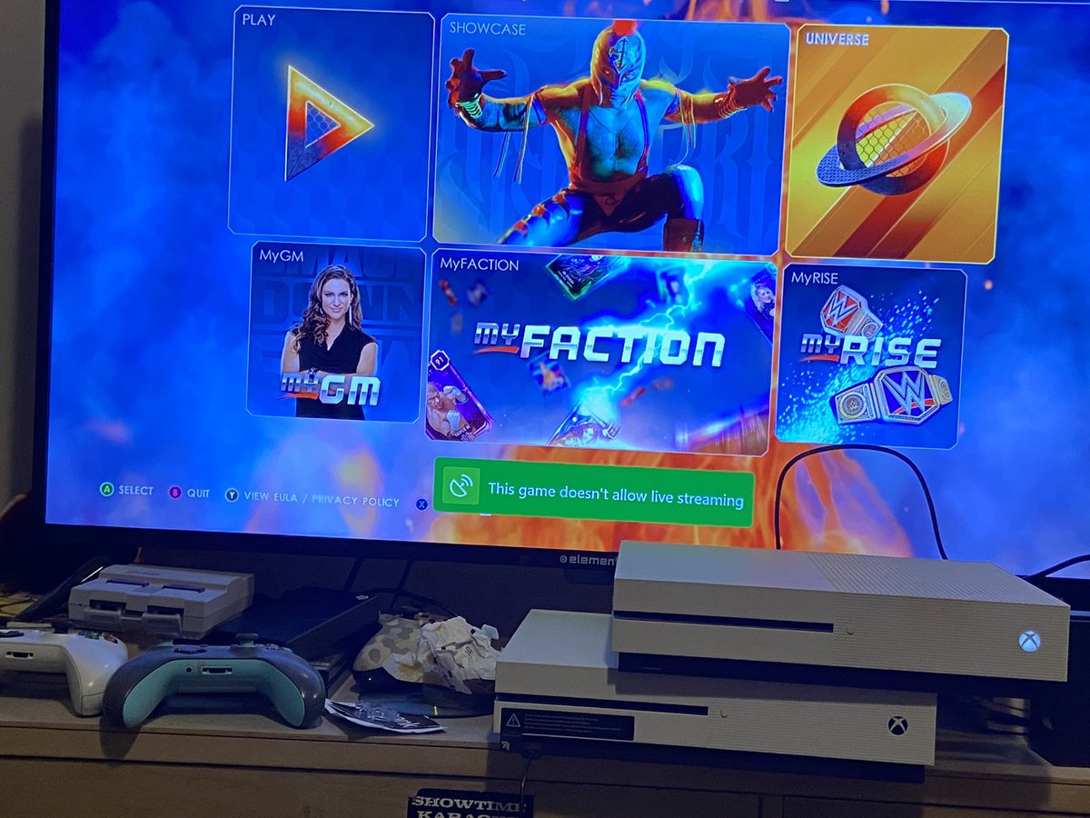 andersonposse03's tweet photo. Lol never mind. When I try to stream, it tells me this game isn’t allowed to be stream live. Yet I have seen it on Twitch all over the place. Any one have any ideas?
#wwe2k22 #streaming #twitchissues #help https://t.co/q6j0f7qI7G