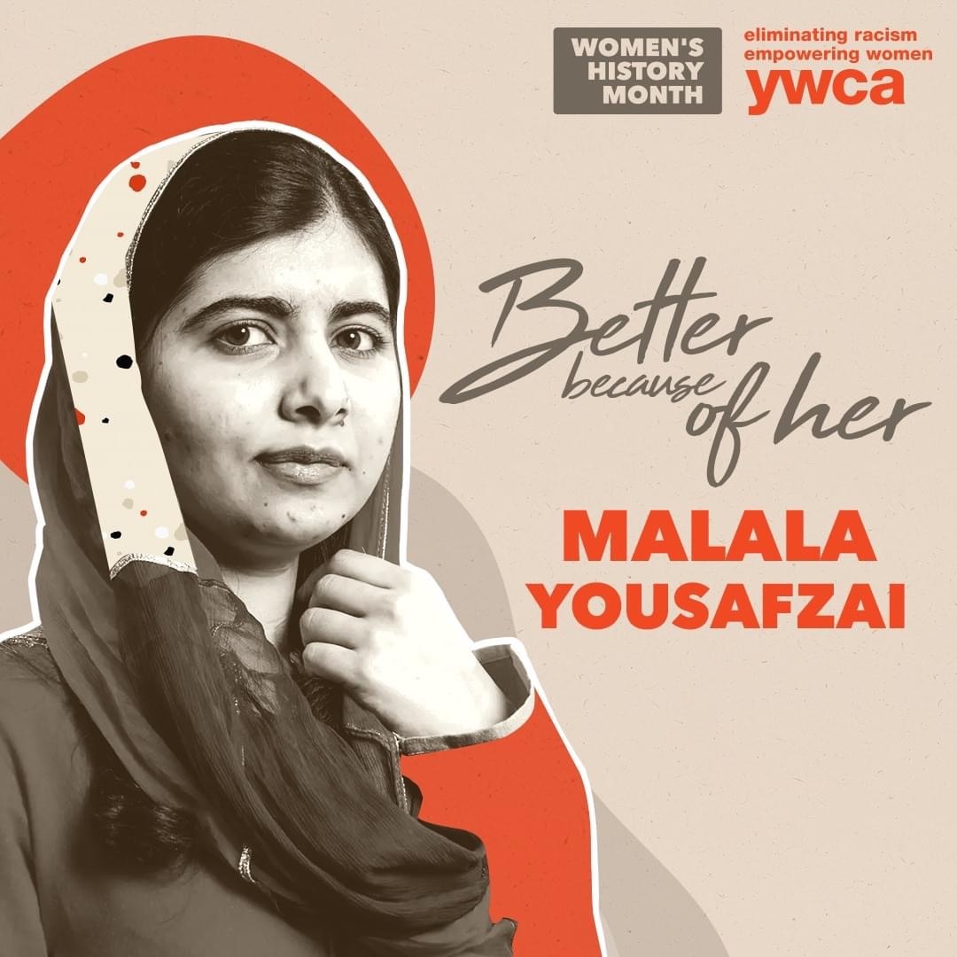 Malala Yousafzai is the youngest ever to be awarded the Nobel Peace Prize. A human rights activist &amp; UN Messenger of Peace, her name is synonymous with inspiration.”I tell my story not because it is unique, but because it is the story of so many girls.” We are #BetterBecauseOfHer