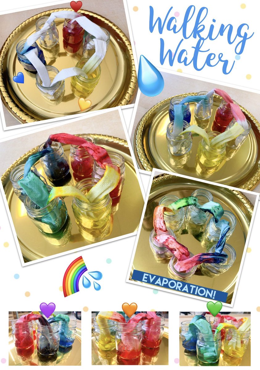 Walking Water Experiment! 🌈💦

The water moved, mixed, and then disappeared! ❤️🧡💛💚💙💜