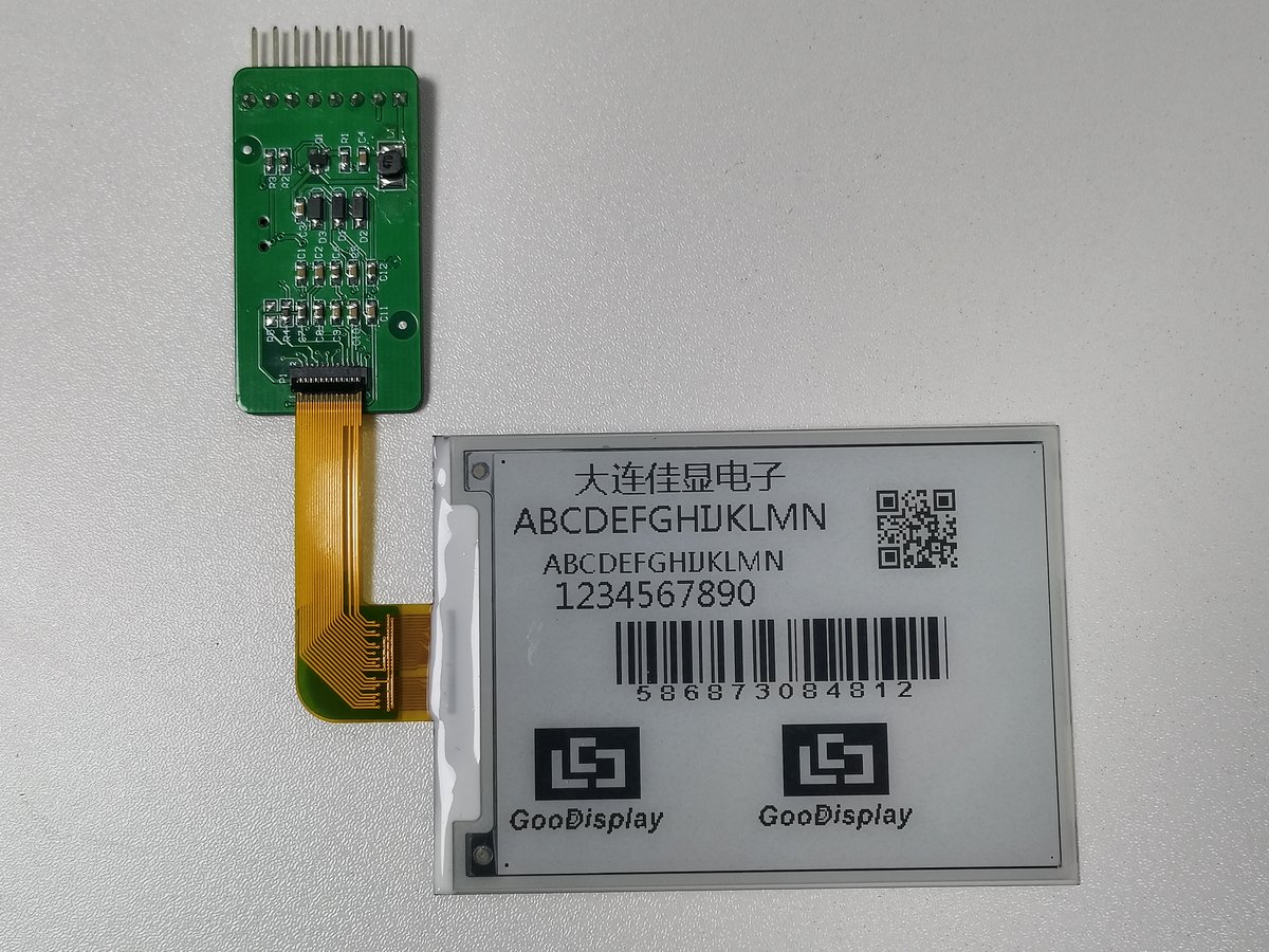 GoodDisplayCN's tweet photo. New Product Soon-3.1 inch ePaper GDEQ031T10
AND, adapter for this EPD.
#EPD #EInk #ePaper #newproduct #lowpower #adatper #electronics #drawing #GoodDisplay https://t.co/pSgmh5gWxq
