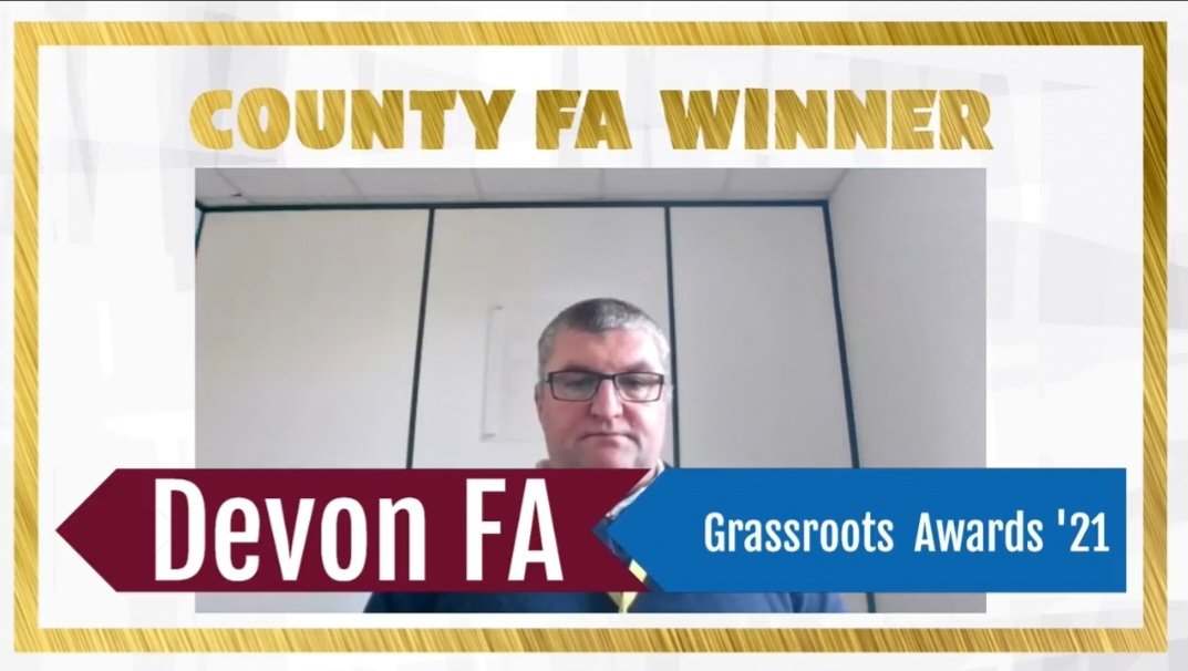 ⚽️ GROUNDS TEAM OF THE YEAR ⚽️

Our very own <a href="/cobiashy1/">cobiashy</a> has been awarded the <a href="/devon_fa/">Devon County FA</a> Grounds Team of the Year award for 2021.

Watch the video below to hear Simmo chat rain, sun, shorts, drainage &amp; more.

fb.watch/bE3osN-UjR/

Thank you for all that you do Sim! 💛