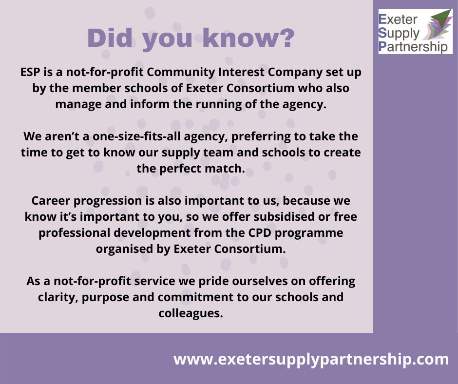 Exeter Supply Partnership on Twitter "Visit https//t.co/4APNIixTq2 to
