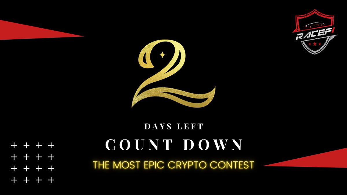 🏆 REMINDER | RACEFI BIGGEST TWITTER GIVEAWAY! 🏆 2 DAYS LEFT

Let's join our event to giveaway a massive

 👉 $30,000👈 worth of NFTs and tokens!

🚀 Like + retweet &amp; enter into the gleam!                  

👉 Join here: gleam.io/TACwZ/big-part…

#Giveaway #Airdrop #NFTGiveaway