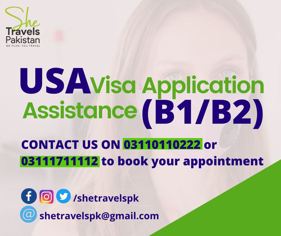 Planning to Travel to USA? 

Our team of attorneys specialize in consulting for DS160 application for US Tourist/Business Visas, contact us & book your slot!

#shetravelspakistan #shetravels #usavisa #ds160 #b1b2visa #usatravel #traveltousa