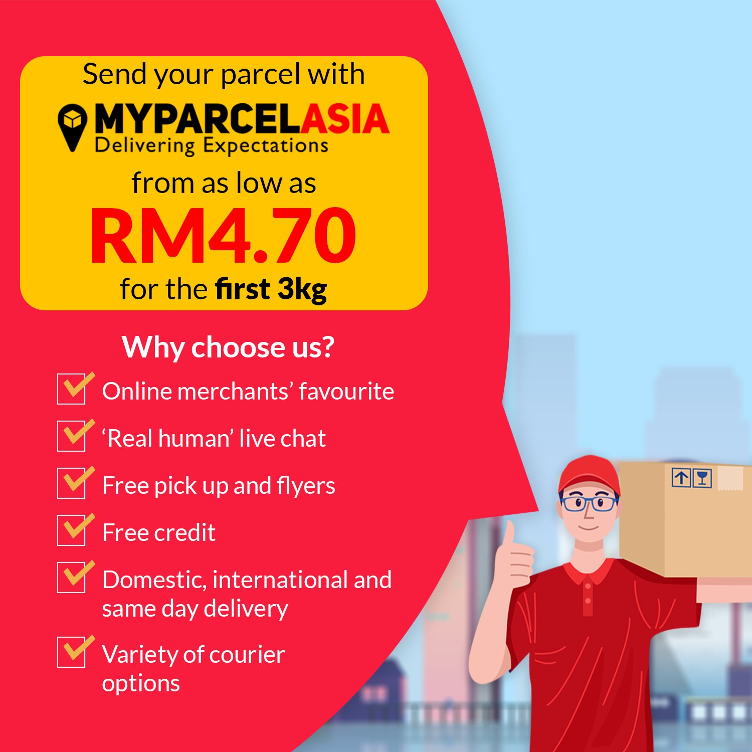 Myparcelasia Langkah Mudah