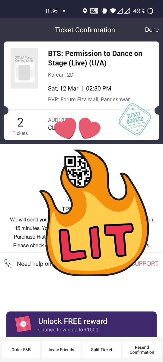 savage_yoongi15's tweet photo. I GOT THE TICKETS!!!!
WOWWWWWW
I M SO EXCITED.....I CAN'T CONTAIN MY HAPPINESS ๐๐๐๐๐๐๐
#BTSTICKETS #PTDLIVEVIEWING #PTDLIVEPLAY #PTD_ON_STAGE_SEOUL https://t.co/j8NYu9DANz