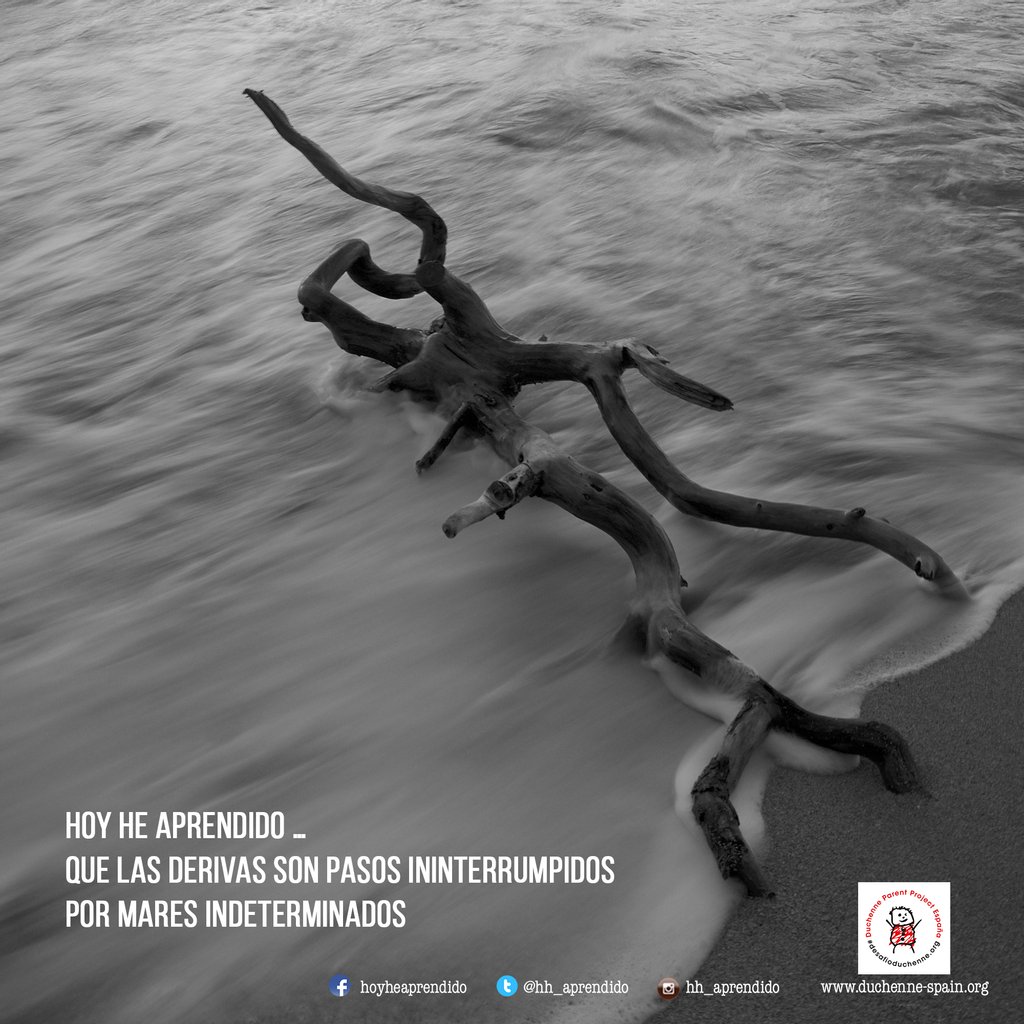 hh_aprendido's tweet photo. Las derivas son pasos ininterrumpidos por mares indeterminados
.
.
.
.
.
#sitegustasigueme #duchenne #desafioduchenne #hoyheaprendido #frasedeldia #dmd #musculardystrophy #nonprofit #reflexiones #phraseoftheday #frases https://t.co/xqXjOggTHG