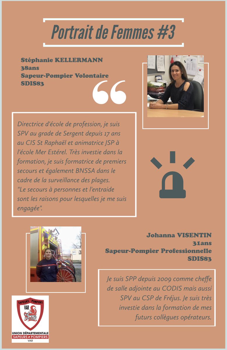 udspvar's tweet photo. #portraitdefemmes | @udspvar a décidé de mettre à l'honneur des femmes de différents horizons issues de notre corporation.Aujourd’hui retrouvez notre « Portrait de femmes #3 » avec Stéphanie KELLERMANN, Johanna VISENTIN et Amandine PAILLOT.
Bravo à elles. https://t.co/HCqSjy2J7P