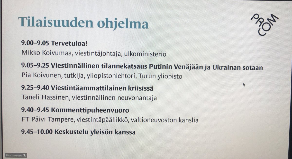 Lapin_Loitsu's tweet photo. Tämän aamun ohjelmassa kuuntelu: Sota, mielipidevaikuttaminen ja kriisissä auttaminen. #viestintä #kriisiviestintä #procomry https://t.co/z8egEAX8H7