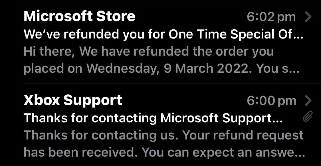 Antibiotica microscopisch Brengen Dat Boi 🇺🇦 on Twitter: "I love how fast xbox support is I requested a  refund and 2 minutes later they refunded me the money PlayStation could  never https://t.co/Qa3XaEVy1D" / Twitter