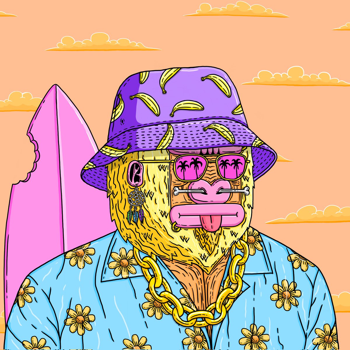 MulgatheArtist's tweet photo. A MulgaKongz natural habitat is the beach⁣
Soaking up rays and feeling at peace 🦍✌️⁣🏄
⁣ 
#mulgakongz #mulgatheartist #NFTCommunity #NFTs https://t.co/I0RT0s5gX2