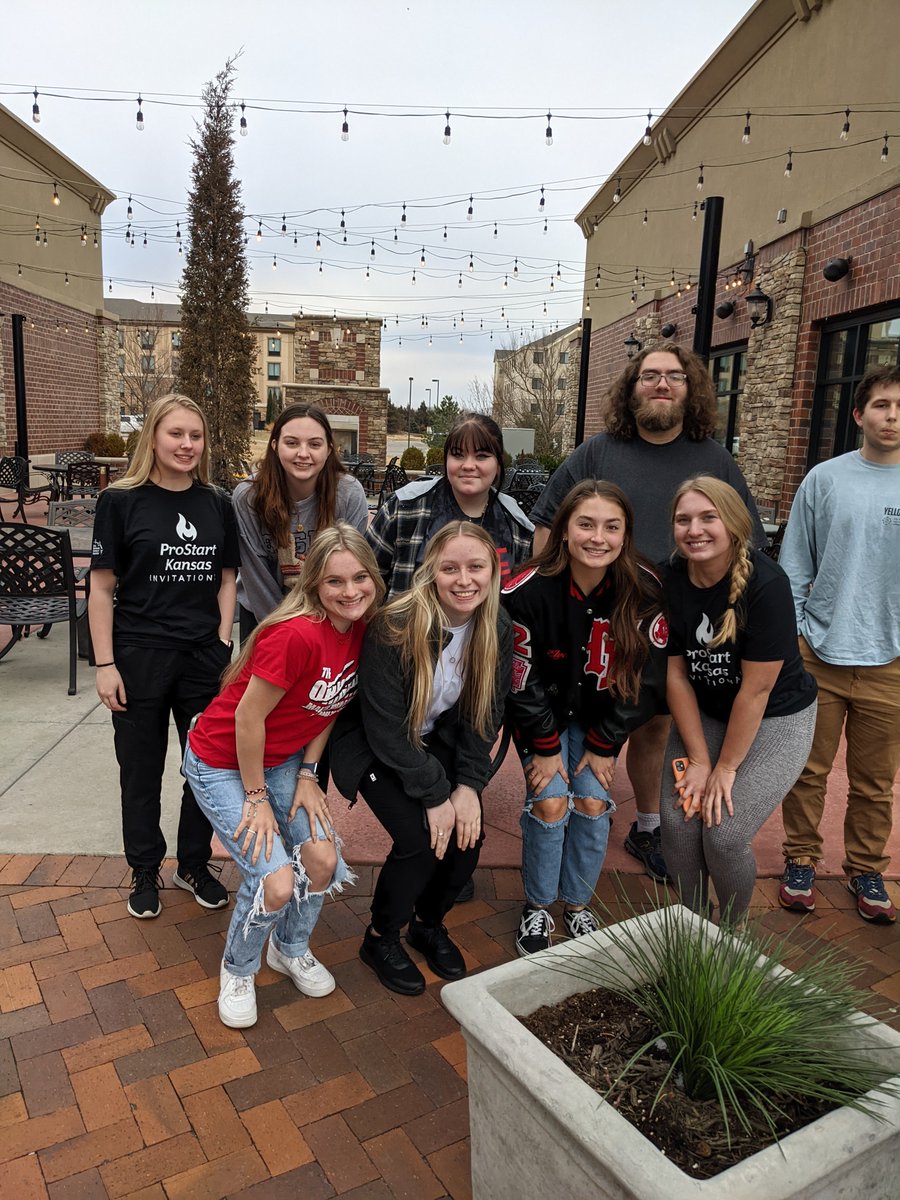 Management and culinary teams all checked in and ready to compete tomorrow at Kansas ProStart! Thanks for dinner, <a href="/KRHAEF/">Kansas ProStart</a> !