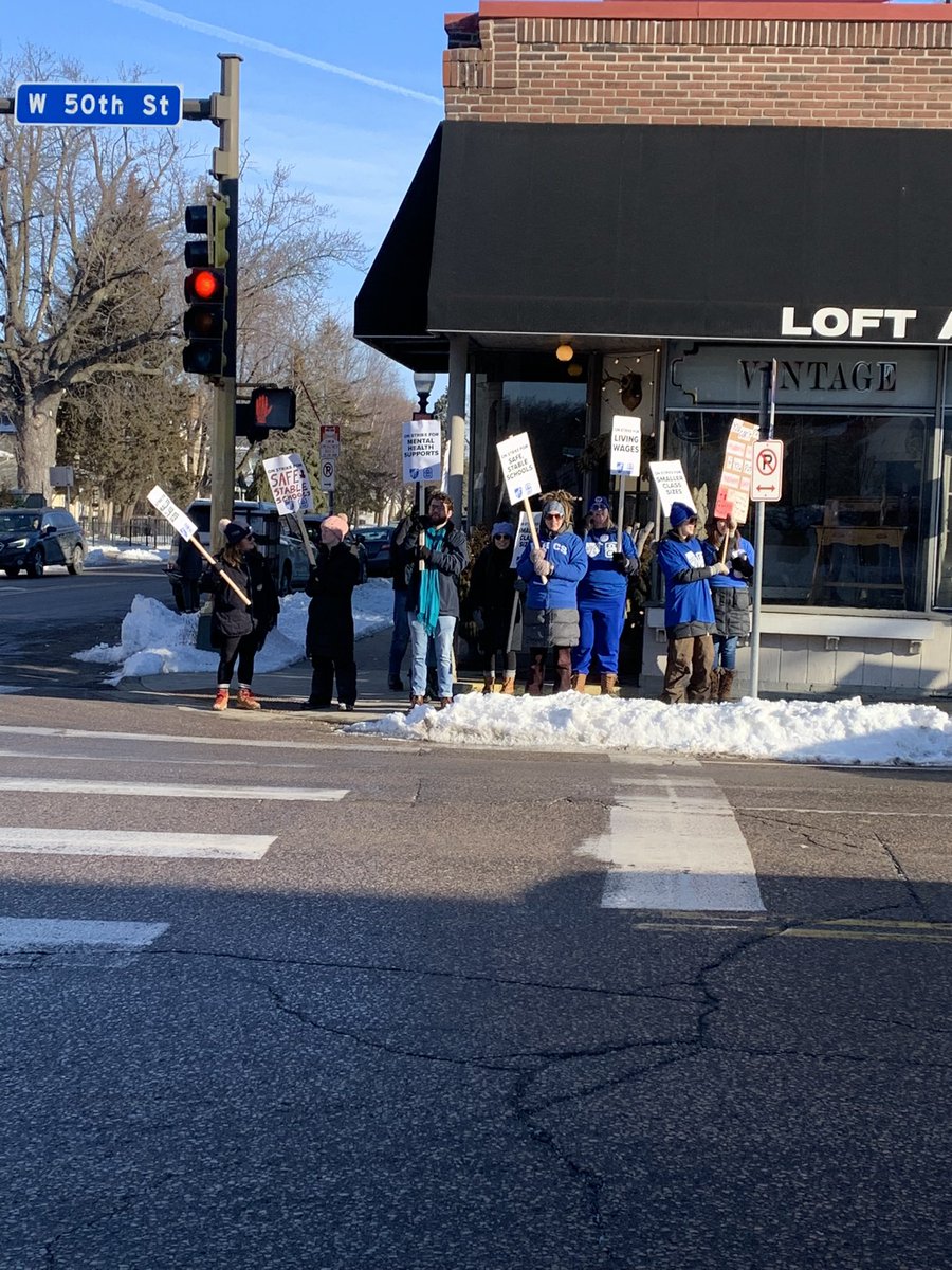 Back at it again on the picket line outside Upper campus tomorrow from 7:30-10:00am. See you then! #SafeAndStableMPS