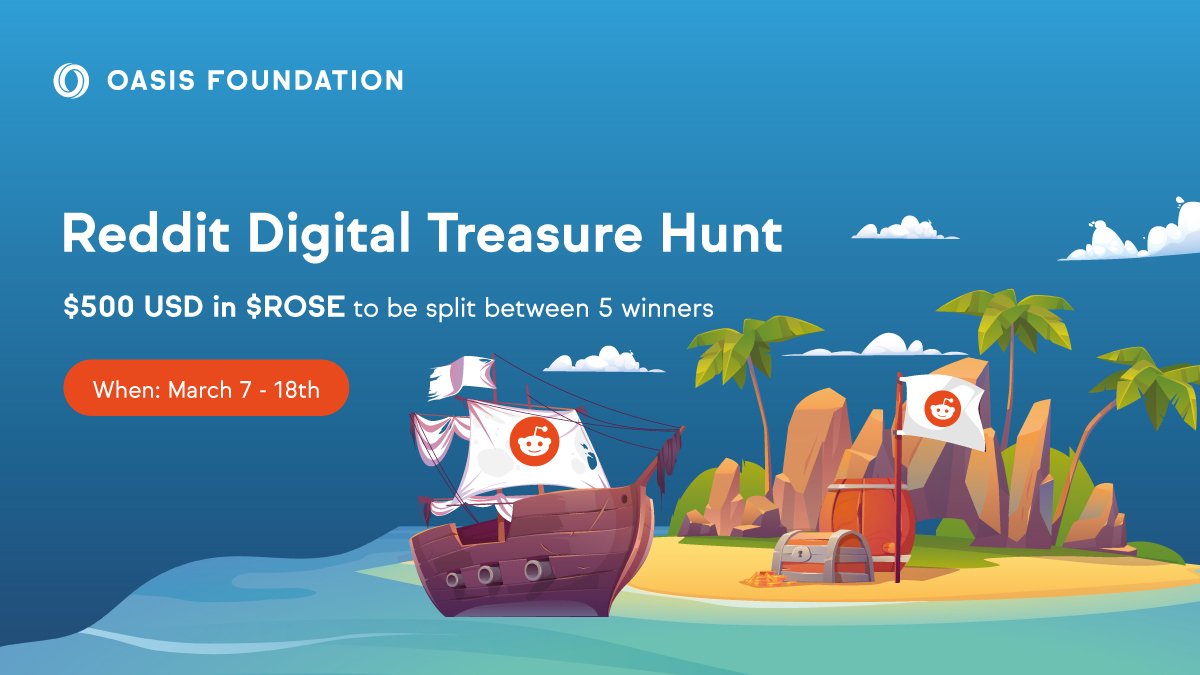 OasisProtocolPH's tweet image. Itinatampok namin ang aming kauna-unahang digital treasure hunt sa Oasis Reddit page! ๐ช๐
Gamitin ang inyong kakayahan upang malaman ang Mysteries of Oasis para sa pagkakataong manalo ng grand $ROSE prize ๐ฐ๐
โก๏ธ reddit.com/r/oasislabs/coโฆ โฌ
๏ธ