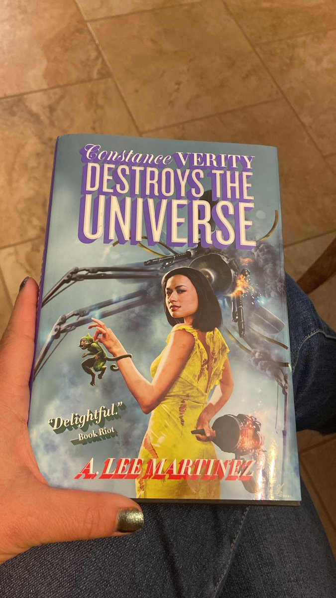 My copy of <a href="/ALeeMartinez/">A. Lee Martinez</a> ‘s newest book dropped today!! Just in time for #InternationalWomensDay 
I know Connie would never ‘do’ brunch… but if she did I think we’d have the best time.